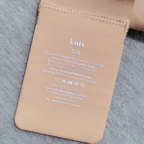 Knix Wing Woman Contour Bra Size 40B Warm Sand Wireless T Shirt Adjustable NWT - Picture 10 of 16